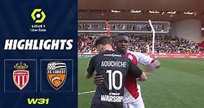 AS MONACO - FC LORIENT (3 - 1) - Highlights - (ASM - FCL) / 2022-2023