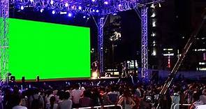 Concert Stage & Crowd with Green Screen Backdrop