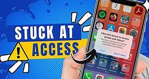How to Fix iPhone Stuck on Allow this Device to Access Photos and Videos