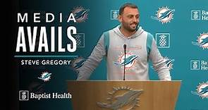 Safeties Coach Steve Gregory meets with the media | Miami Dolphins
