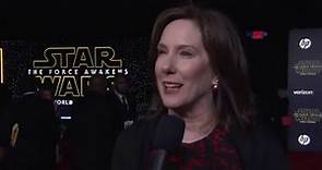 Star Wars - The Force Awakens: Producer Kathleen Kennedy Red Carpet Interview | ScreenSlam