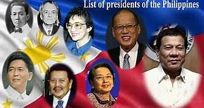 List of presidents of the Philippines