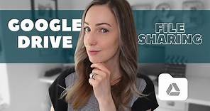 How to Share Google Drive Files and Folders | Sharing Permissions in Google Drive