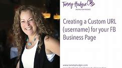 Creating a Custom URL (username) for your Facebook Business Page
