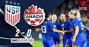 Highlights & Goals: Estados Unidos vs. Canadá 2-0 | SheBelieves Cup | Telemundo Deportes