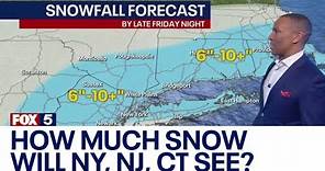 NYC weather: How much snow will NY, NJ, CT see?