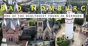Bad Homburg | One of the wealthiest towns in Germany | Drone plus City Walk | 4K