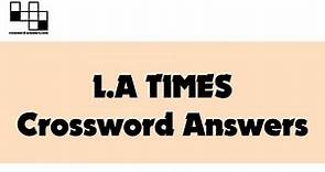 L.A. Times Crossword Answers for Friday, April 22, 2022 ( 2022-04-22 )