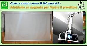 Cinema a casa con meno di 100 euro: Supporto per proiettore a soffitto con adattatore