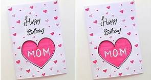 Easy & Beautiful Birthday Card For MOM • How To Make Birthday Card For Mother • Handmade B'Day Card