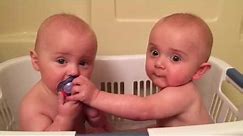 Twins Share A Pacifier | Cutest Moments | KYOOT