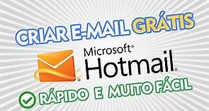 Como criar um email no Hotmail