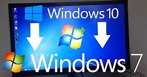 Downgrading from Windows 10 to Windows 7! (On my PC! Actual Hardware!)