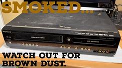 Magnavox VCR DVR Combo Smoke Damaged (ZV427MG9)