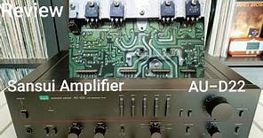 Sansui amplifier AU-D22 review vintage by JN Electric