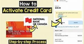 Activate Credit Card National Bank of Canada | NBC Credit Card Activation | Activate CC NBC App
