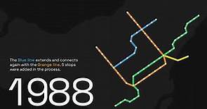 Evolution of the Montréal Metro (1966 - 2024)