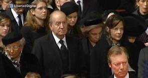 Don Juan Carlos y doña Sofía reaparecen juntos en el funeral de la reina Fabiola