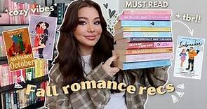 cozy fall romance book recommendations + tbr 📚🍂