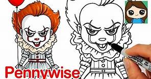 How to Draw Pennywise the Clown | It Movie 2017
