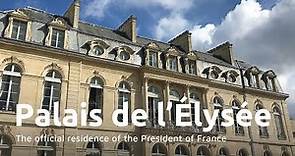 Visiting the official residence of the President of France, Palais de l'Élysée.