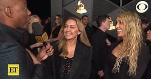 Tish and Brandi Cyrus Preview Mileys Flowers Performance at 2024 GRAMMYs Exclusive