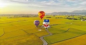 [ 宜蘭景點 ] 2019 宜蘭冬山鄉 三奇稻間美徑 ( 伯朗大道 ) 熱氣球嘉年華 空拍 Yilan Dongshan