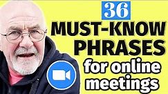 SECRETS to Online Meeting Mastery | 36 MUST-KNOW Phrases