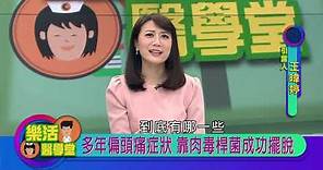 2020.12.31 年輕人失能頭號公敵 偏頭痛如何治療(上)【樂活醫學堂】—北醫醫療團隊