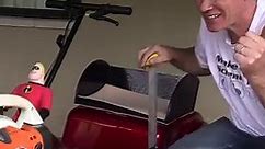 Leaf blower go kart