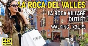 4K La Roca del Vallès (Catalonia, Spain) La Roca Village Outlet Walking Tour • January 2023