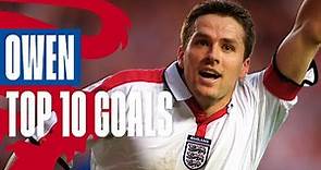 10 INCREDIBLE MICHAEL OWEN GOALS ⚽️ Best Goals for the Three Lions | Top 10 | England