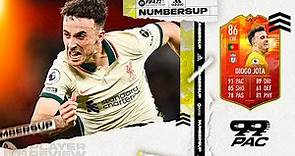 FIFA 22 NUMBERS UP DIOGO JOTA REVIEW | 86 ADIDAS DIOGO JOTA PLAYER REVIEW | FIFA 22 ULTIMATE TEAM