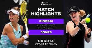 Laura Pigossi vs. Francesca Jones | 2023 Bogota Quarterfinal | WTA Match Highlights