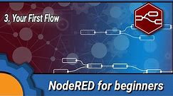 NodeRED for beginners: 3. First Flow