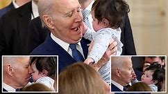 ‘Better than people’: Biden hugs baby as WH scrambles to clean up latest gaffe
