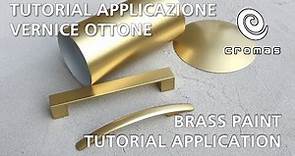 Vernice Ottone Metallico SM001 BRASS Tutorial Applicazione a Spruzzo su metallo