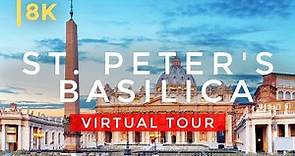 Spectacular Saint Peter's Basilica in 8K | Tour Inside Basilica of Saint Peter, Vatican