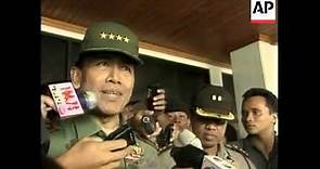 INDONESIA: GENERAL WIRANTO APOLOGISES FOR VIOLENCE