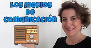 📺 VOCABULARIO sobre los MEDIOS de COMUNICACIÓN. La PRENSA, RADIO y TELEVISIÓN en español. Spanish.