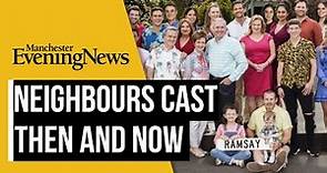 The cast of Neigbours - then and now, to mark the final ever episode of the Australian soap