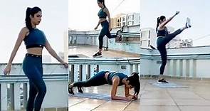 Katrina Kaif EXERCISES on her TERRACE for INDIA to be FIT
