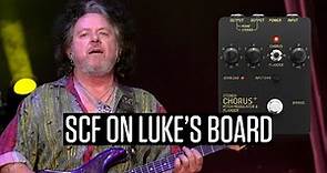 Steve Lukather using SCF Chorus on his pedalboard