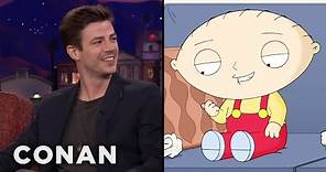 Grant Gustin Is Flattered By Stewie’s Crush On Him | CONAN on TBS
