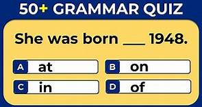 English Grammar Quiz | 50+ English Grammar Questions #challenge 1
