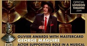 George Maguire wins Best Actor Supporting Role in a Musical | Olivier Awards 2015 with Mastercard