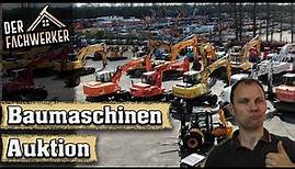 Baumaschinen Auktion - Hier kommen tonnenweise Maschinen unter den Hammer!