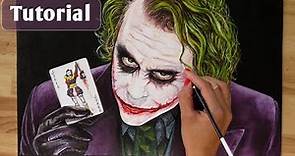 Cómo pintar a El Joker (Heath Ledger) | Pintura Acrílica