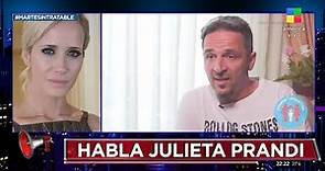 Julieta Prandi, sobre las declaraciones de su expareja: "Contardi fue un padre abusador y violento"