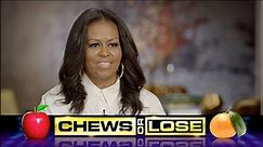 “Chews or Lose” - Michelle Obama Answers Food Questions In A Late Show Speed Round